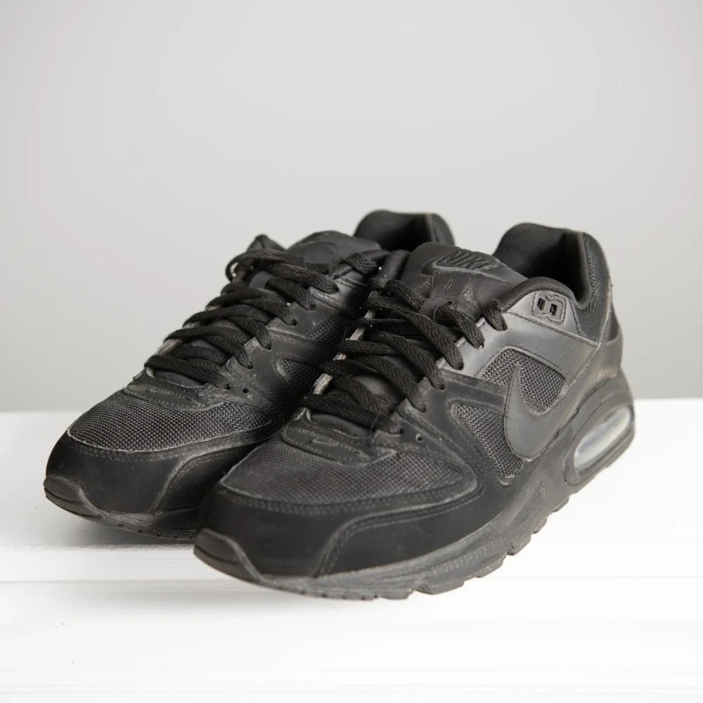 Nike Air Max Command Triple Black Mens Sz 10.5 Streetwear Athleisure Stealth Gym